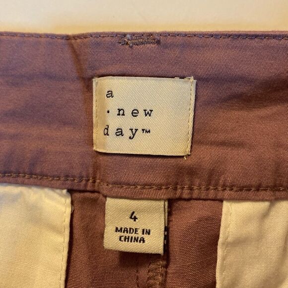 🛍A New Day Ankle Length Pants Lilac High Rise Cuffed Stretch, Pleated, Various - Picture 8 of 12